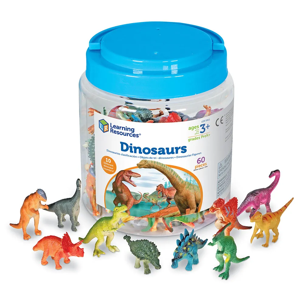 Dinosaurios para contar y clasificar 60u – Oruga Toys
